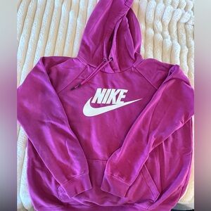 Nike Fuchsia Sweatshirt with White Logo